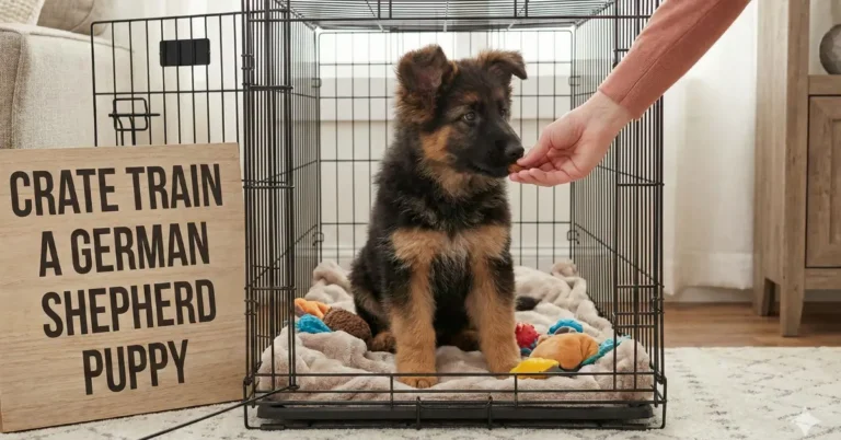 crate training german shepherd puppy