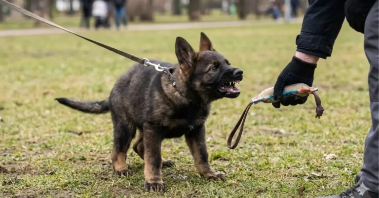 german shepherd puppy aggression