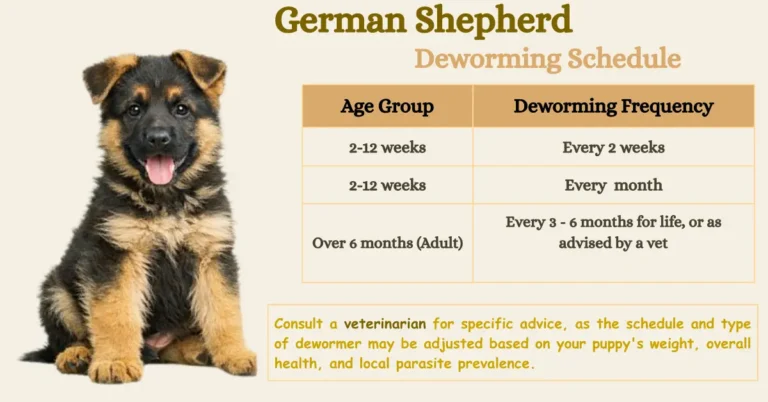 german shepherd puppy deworming schedule