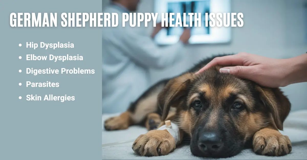 german shepherd puppy health issues