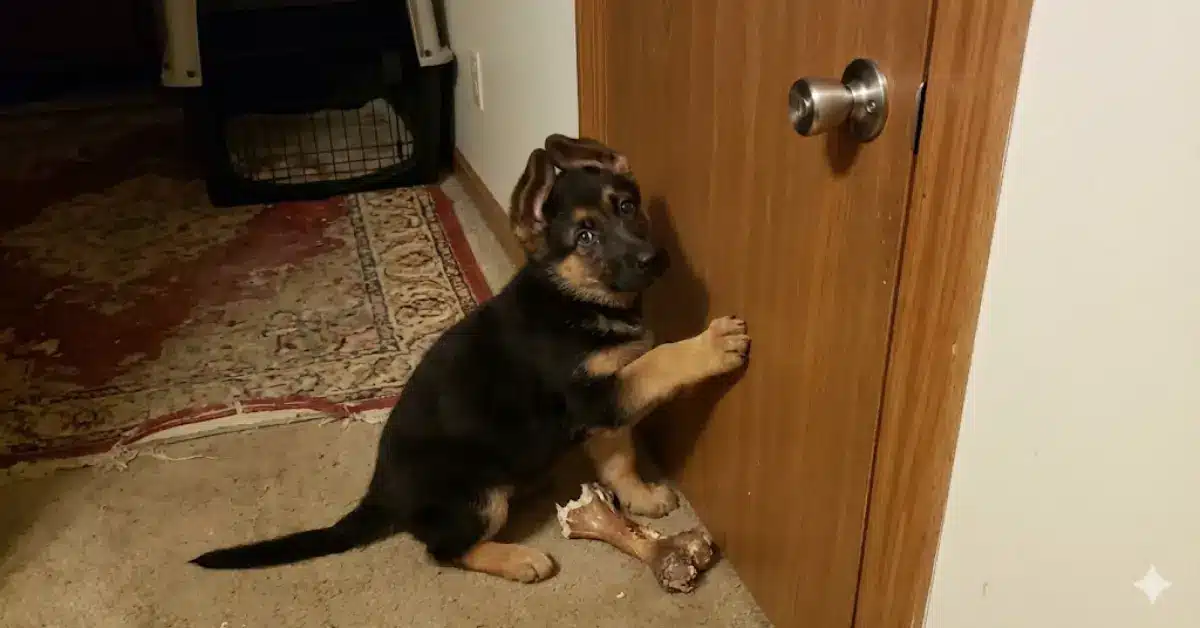 german shepherd puppy separation anxiety