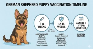 german shepherd puppy vaccination timeline