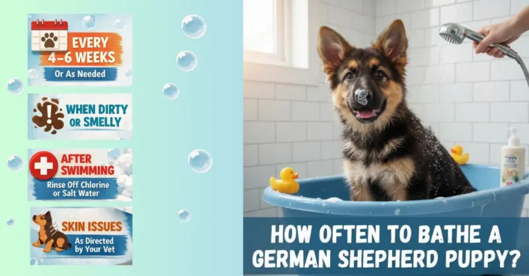 how often to bathe a german shepherd puppy