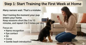 start training the first week at home