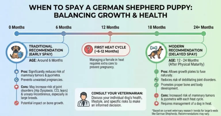 when to spay a german shepherd puppy