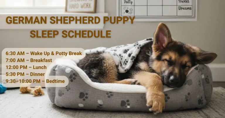 german shepherd puppy sleep schedule
