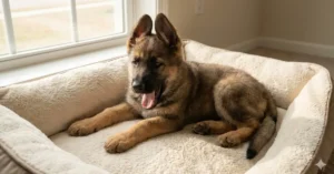 morning routine for a german shepherd puppy