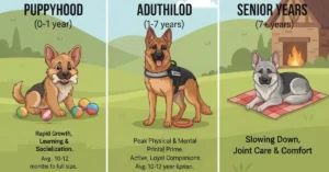 german shepherd lifespan by life stage 