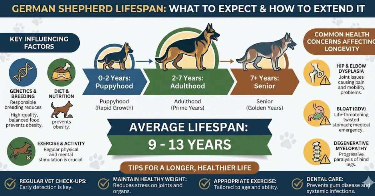 german shepherd lifespan