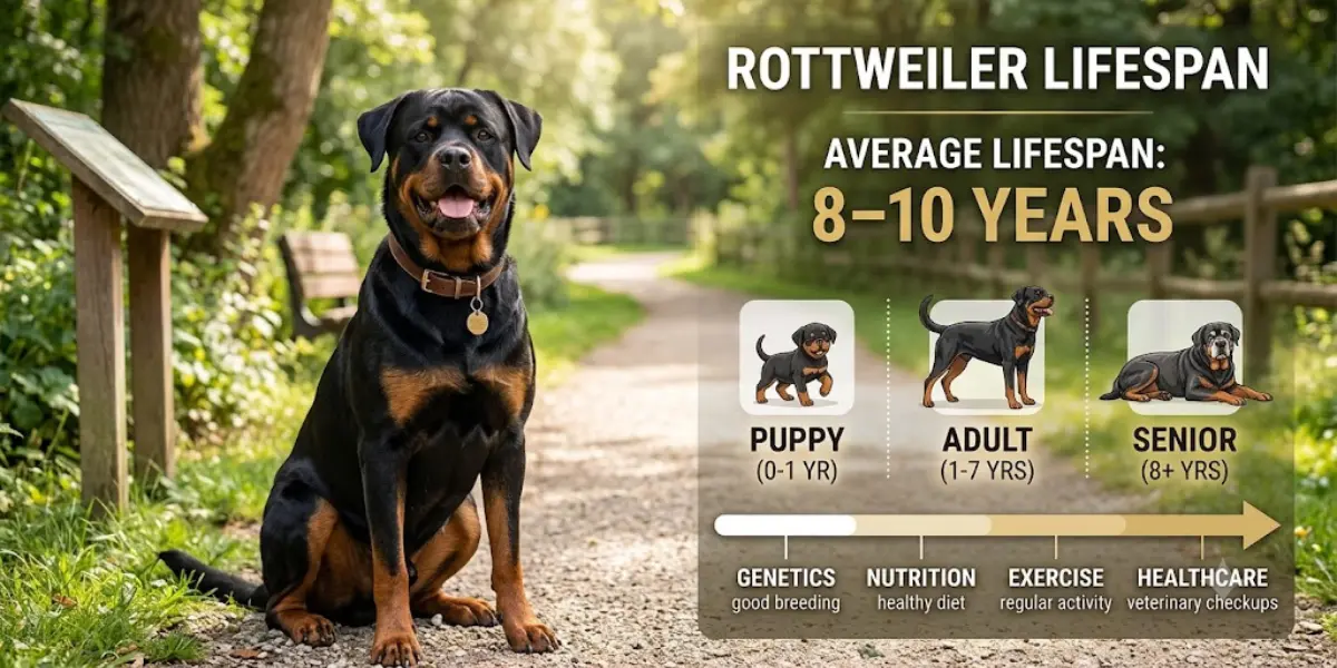 how long do Rottweilers live